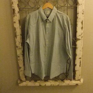 J.CREW STRIPED BUTTON DOWN COLLAR L/S SHIRT-XL
